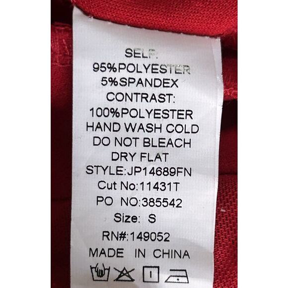 Fashion Nova Party Goer Red Sequin Side Bow Wide Leg Jumpsuit Small - Picture 8 of 8